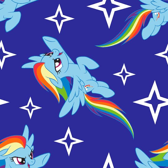 My Little Pony Rainbow Dash Toss Fleece